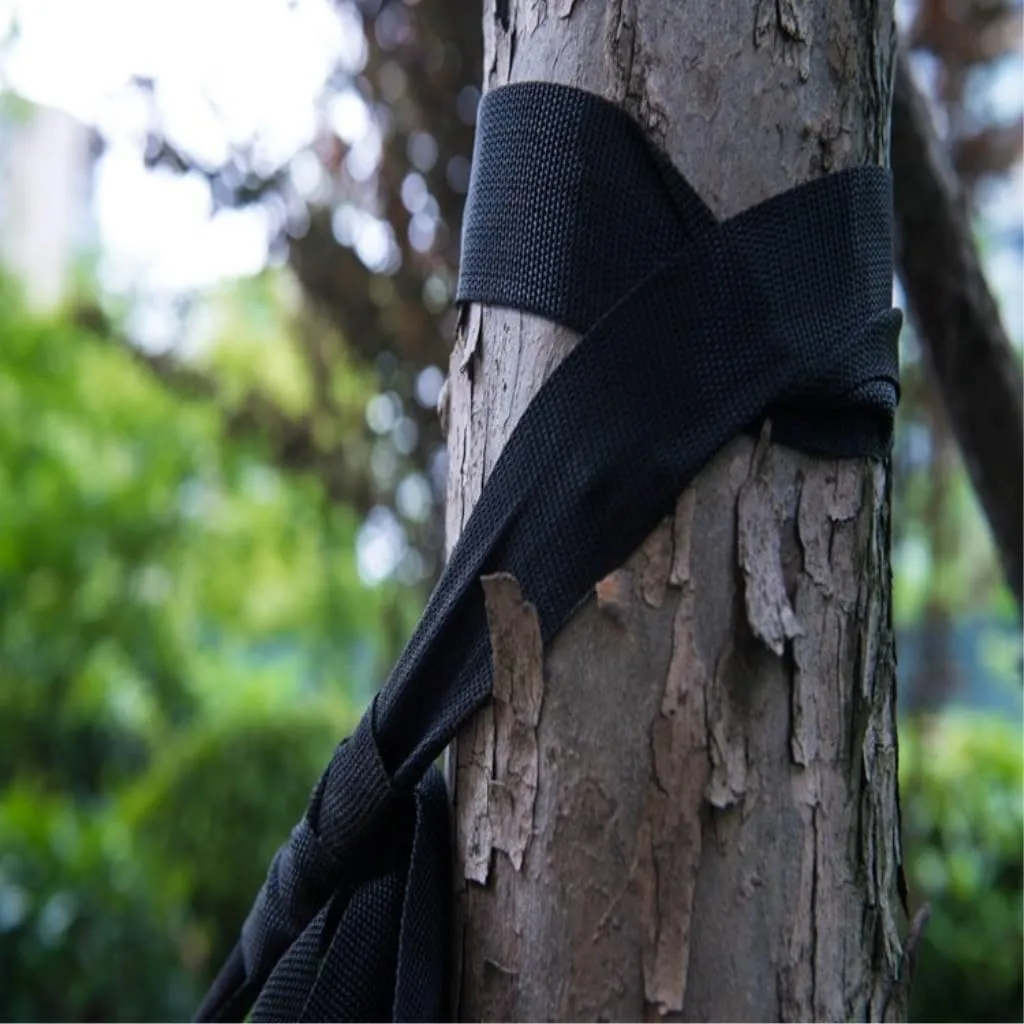 Hammock Double Mosquito Net Hammock Double Outdoor Anti-Mosquito Parachute Cloth Swing Outdoor Sleeping Hanging Tree Camping Hammock Outdoor(Blue)