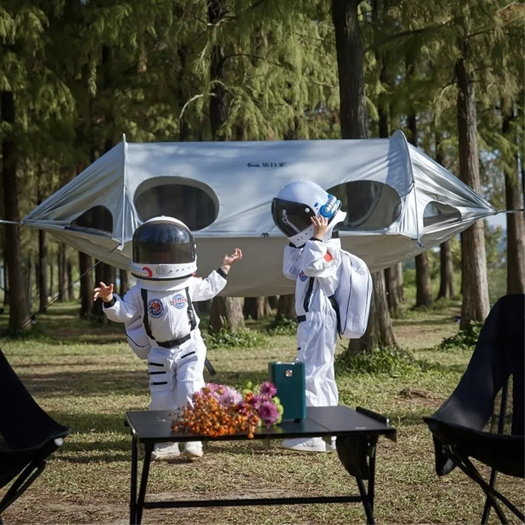 Hammock Double Space Capsule Outdoor Camping Hammock Anti-Mosquito Sunscreen Outdoor Double Swing with Mosquito Net Hammock Hammock Outdoor