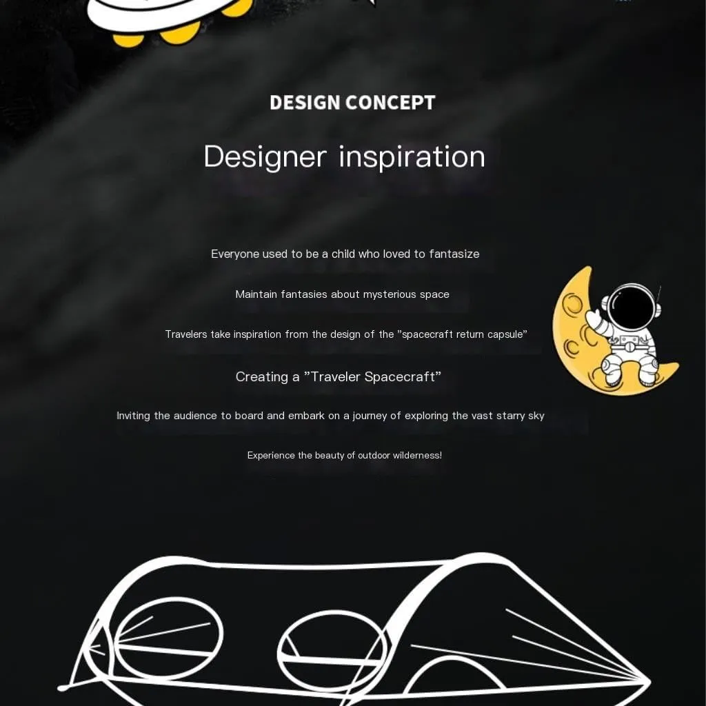 Hammock Double Space Capsule Outdoor Camping Hammock Anti-Mosquito Sunscreen Outdoor Double Swing with Mosquito Net Hammock Hammock Outdoor