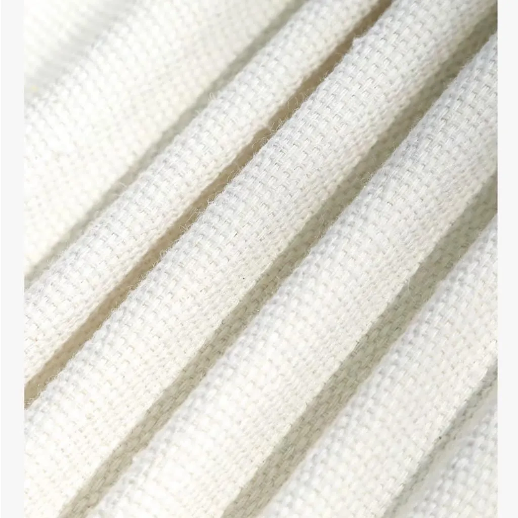 Hammock Double Thickened Canvas Hammock Outdoor Anti-Rollover Single Double Swing Hand-Woven Canvas Hammock with Curved Stick Hammock Outdoor(Beige,A)