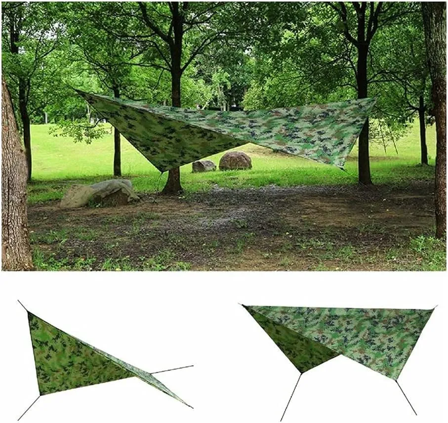 Hammock Handmade Camping Hammock with Mosquito Net and Rain Fly Tarp,Portable Parachute Tree Hammock Nylon Swing Hammocks Sun Shelter Rain Fly Swing