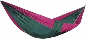 Hammock Nylon Material Hammock, Durable and Safe for Adults, Used for Indoor and Outdoor Suspended Sleeping Movable Soft Bed Outdoor Hammock (Color : Aquablue) (Greenpurple)