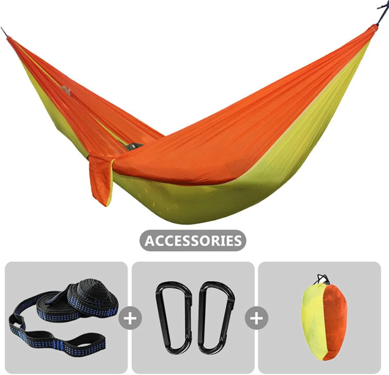 Hammocks Camping Hammock Breathable Parachute Hammock Swing with Tree Belt 210T Nylon Hammock for Survival Travel Outdoor Outdoor Hammock
