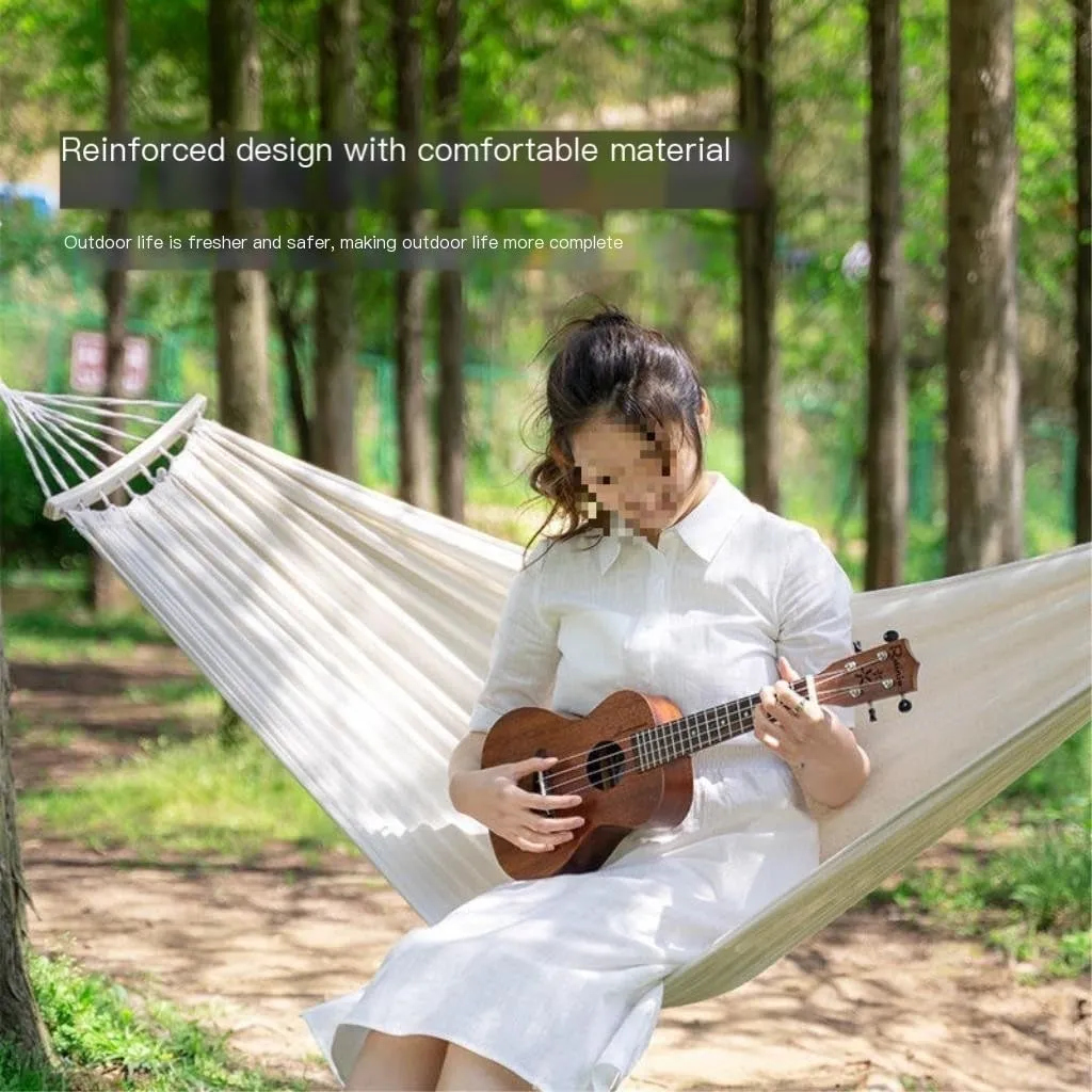 Hamock Hammock Outdoor Single Double Anti-Rollover Portable Camping Outdoor Detachable and Washable Hanging Chair Hanmock(B,190cm*150cm)