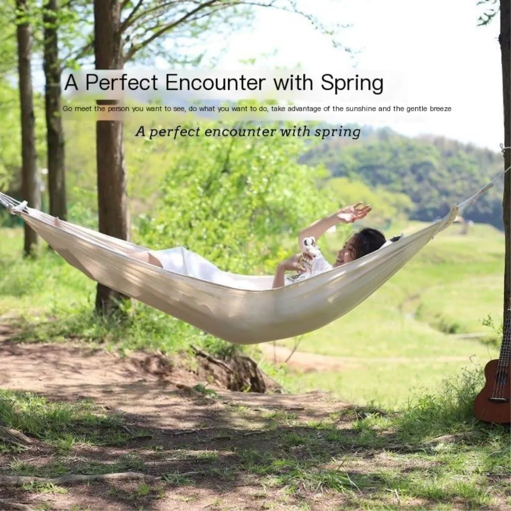 Hamock Hammock Outdoor Single Double Anti-Rollover Portable Camping Outdoor Detachable and Washable Hanging Chair Hanmock(B,190cm*150cm)