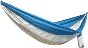 Hamock Outdoor Camping Parachute Nylon Cloth Single Double Outdoor Camping Cycling Indoor Leisure Outdoor Hammock Hanmock(Gray,B)