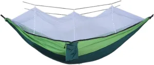 Hamock Outdoor Fully Automatic Quick-Opening Hammock with Mosquito Net, Outdoor Nylon Cloth Camping Pole Hammock Hanmock(B)