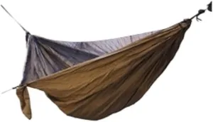 Hamock Ultra-Light Nylon Double Hammock Parachute Cloth Anti-Rollover Elastic Band Encrypted Mosquito Net Hammock Hanmock(E)