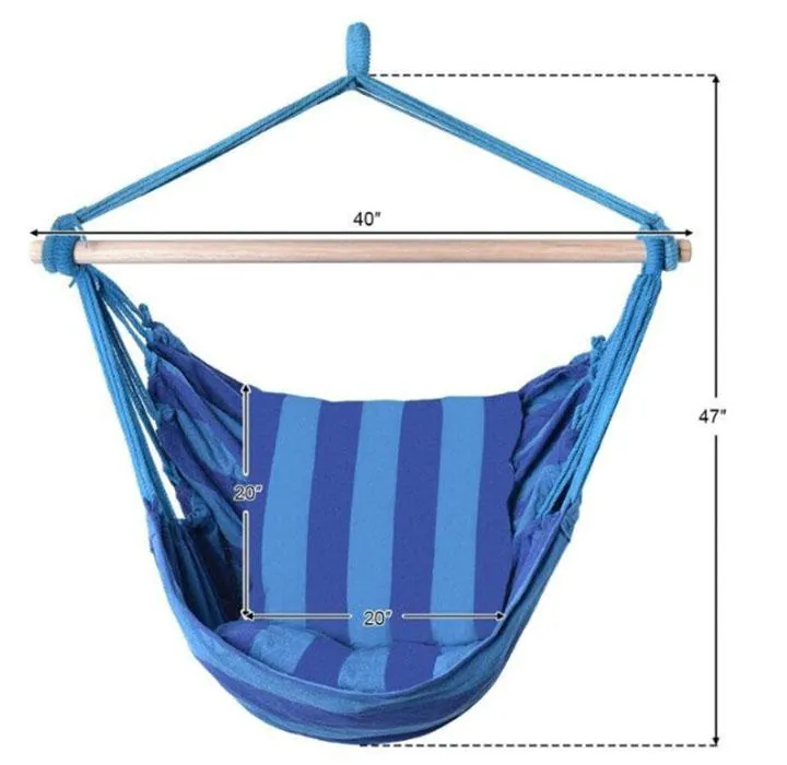 Hanging Rope Hammock Swing Chair