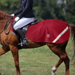 Harrison Howard Climax Horse Sheet Waterproof/Fleece Lining Horse Blanket with Hi-Vis Features Superb Night Safty on Road-Red M
