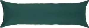 Hatteras Hammocks Green Long Hammock Pillow, Sunbrella Fabric, Hook & Loop Fasteners, Extra Wide Size, Handcrafted in The USA