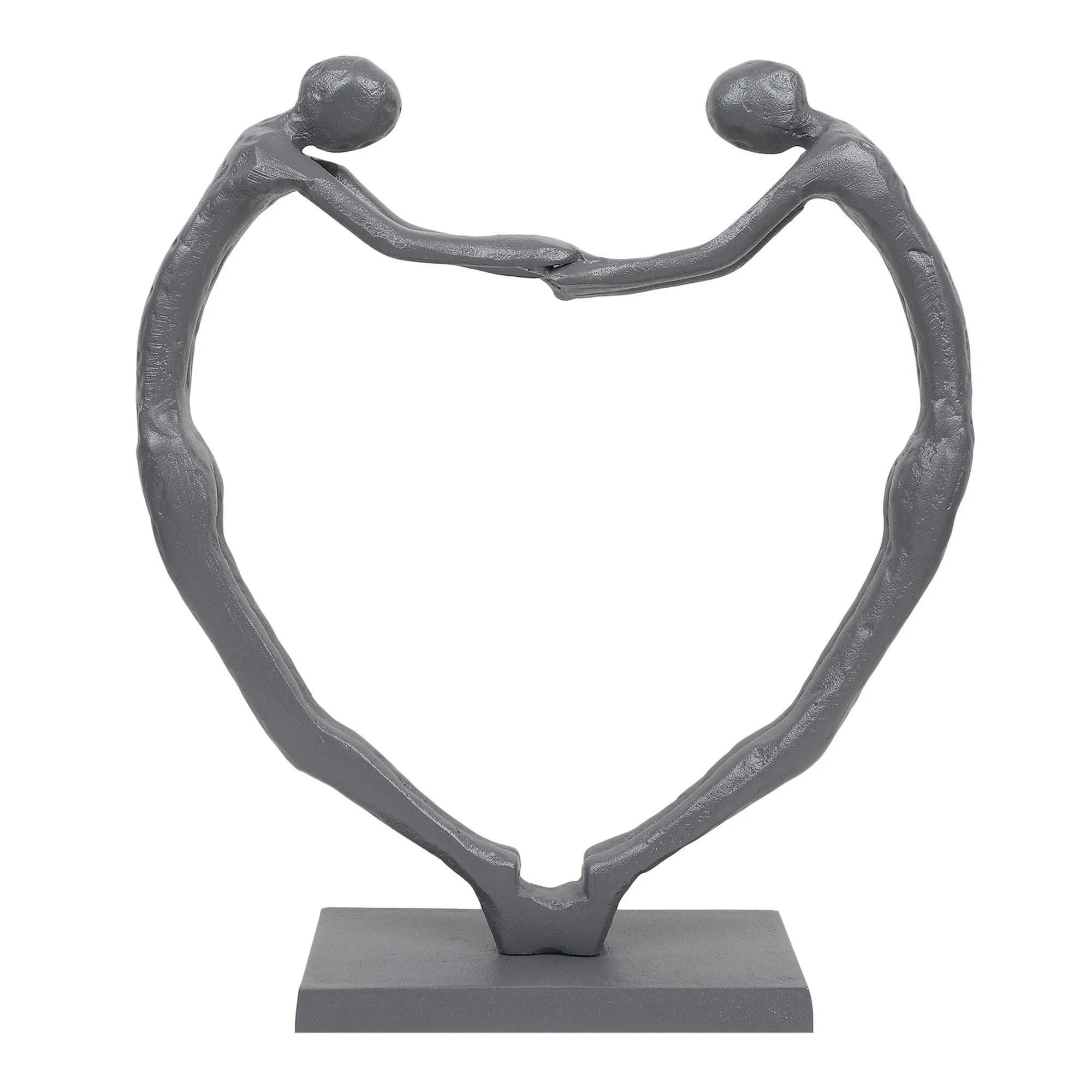 Heartfelt Harmony Sculpture in Grey