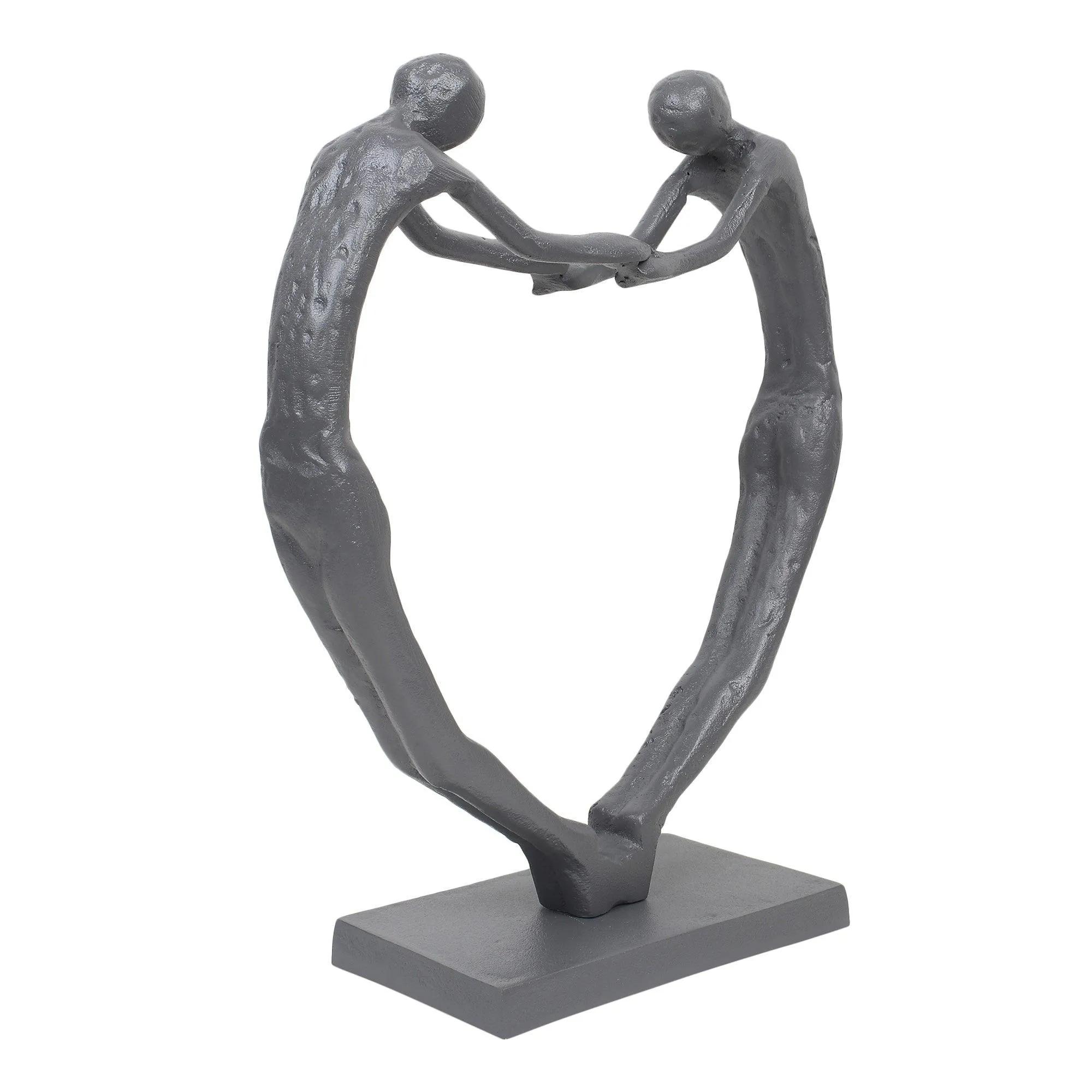 Heartfelt Harmony Sculpture in Grey