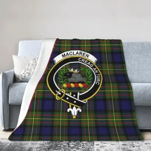 Hei Bai.JZQ Ultra Soft Flannel Fleece Blanket, Maclaren Modern Tartan Clan Badge Comfort Throw Blanket Home Decor for Couch Sofa 50"x40"