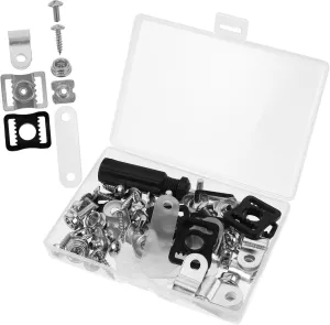 Helmet Repair Kit 57pcs Hardware for Hockey Football Rugby Ice Hockey Softball Youth Adult Helmets