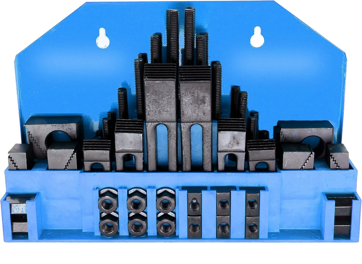 HFS(R) 58pcs 5/8" Slot 1/2"-13 Stud Hold Down Clamp Clamping Set Kit Bridgeport Mill Steel, Heat Treated