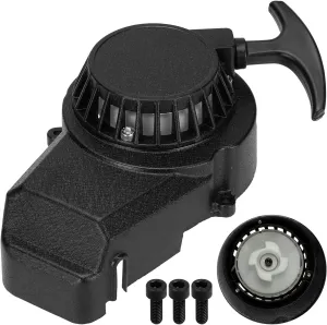 HIAORS Alloy Recoil Pull Starter Compatible with SYX Moto 50cc Dirt Bike 47cc 49cc 2 Stroke SSR SX50 Apollo Coolster QG-50 Xpro Holeshot Hawk DRX Mini Kids Pit Pocket ATV Quad 4 Wheeler Parts
