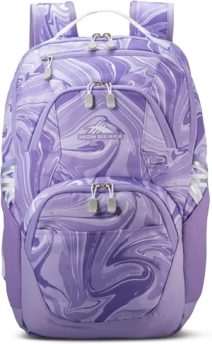 High Sierra Swoop Backpack with Laptop Pocket   Tablet Sleeve, Fits most 17” Laptops, 30L, Lavender