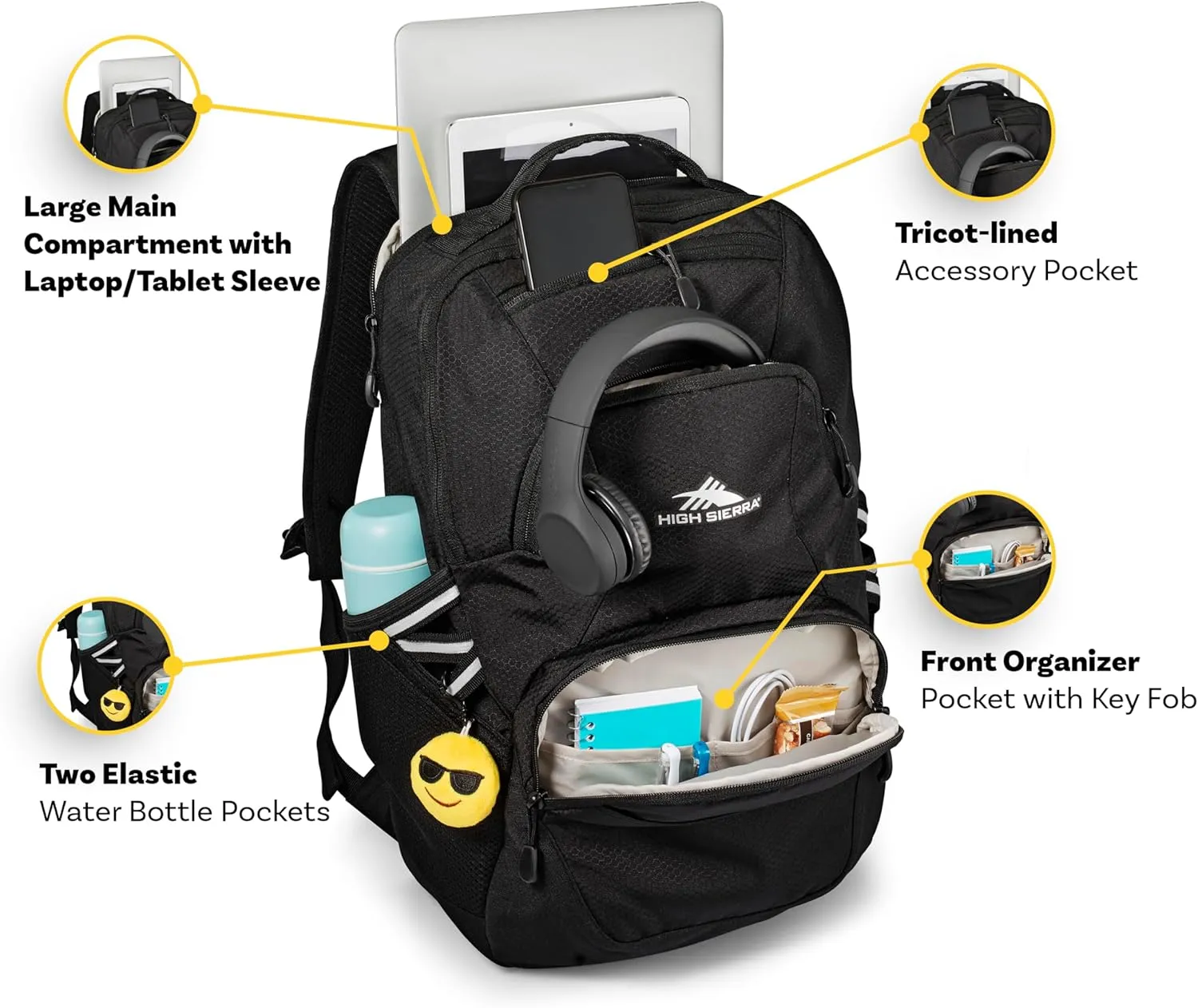 High Sierra Swoop Sg Backpack, Orchid Heather, One Size