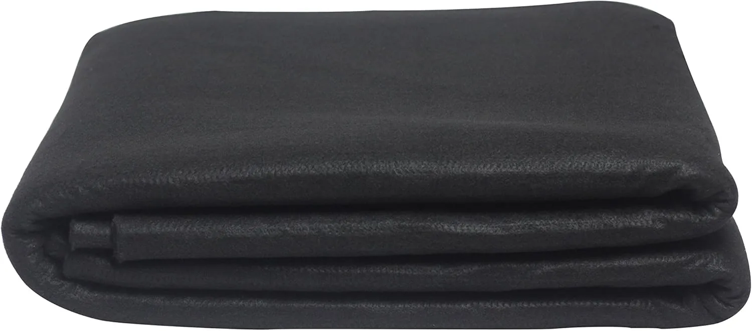 High Temp 36" X 36"(WL) Felt Carbon Fiber Welding Blankets Black (36''X36''X1/4'' with Ring)