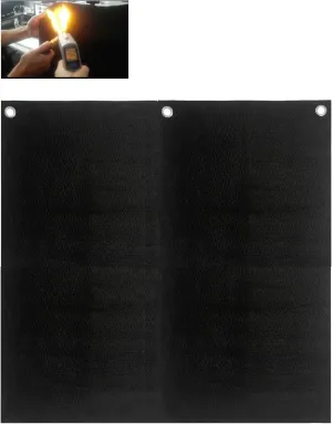 High Temp 36" X 36"(WL) Felt Carbon Fiber Welding Blankets Black (36''X36''X1/4'' with Ring)