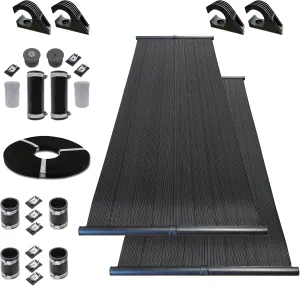 Highest Performing Design - DIY Solar Pool Heater Kit - 15-20 Year Life Expectancy (2-4x10 / 1.5" I.D. Header)