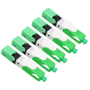 HighPerformance SC Fiber Optic Cold Connector Kit with Low Insertion Loss and Sturdy PTB Material - 20 Sets for FTTH Projects and Fast Installation