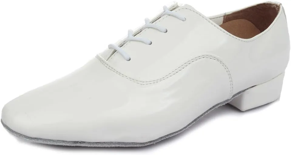 HIPPOSEUS Men's Latin Ballroom Dance Shoes Tango Morden Rumba Social Dance Shoes Low Heel,Model 703