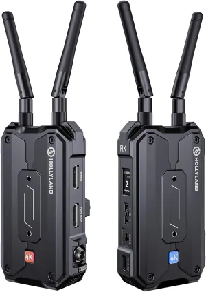 Hollyland Pyro H Wireless HDMI Video Transmission System, Dual-Band 4K30/1080p60 1300ft Los Range 60ms Latency, Up to 4 Receiver, Smart Channel Scan, UVC Live Stream (1TX 1RX)