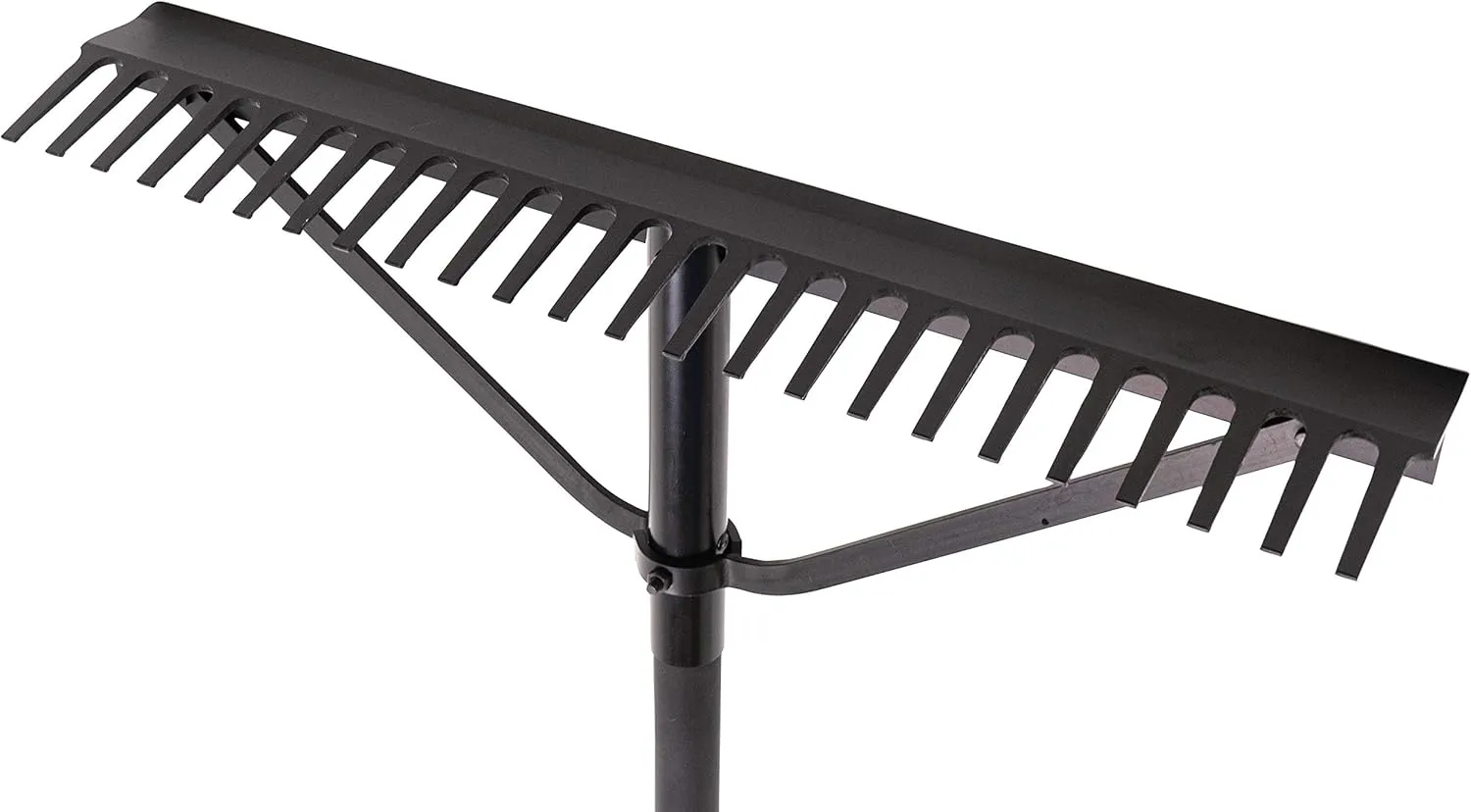 Hooyman Rake with Heavy Duty Construction, Fiberglass Core, Ergonomic No-Slip H-Grip Handles, and High Carbon Steel Tines for Gardening, Land Management, Yard Work, Farming, Food Plot, and Outdoors