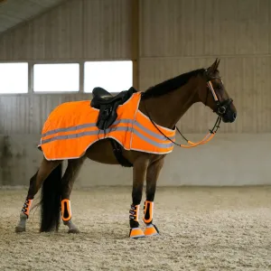 HORZE Reflective Wrap Riding Sheet - Orange - 84 in