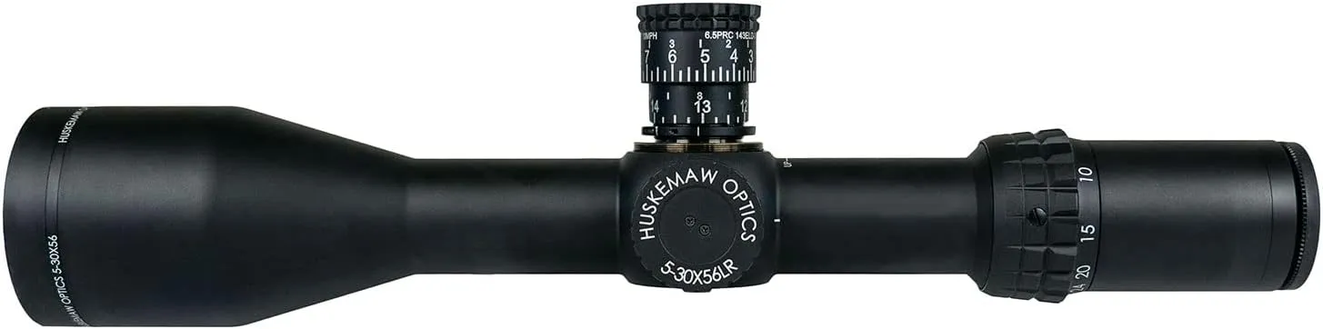 Huskemaw Tactical Long Range Second Focal Plane Fogproof Shockproof Waterproof 34mm Tube Diameter 5-30x56 Scope with HuntSmart Reticle