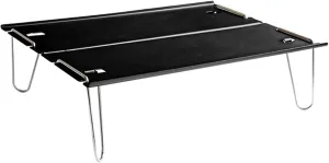 HXBER Small Folding Table Ultralight Compact Camping Table for Outdoor Backpacking Hiking Picnic Beach