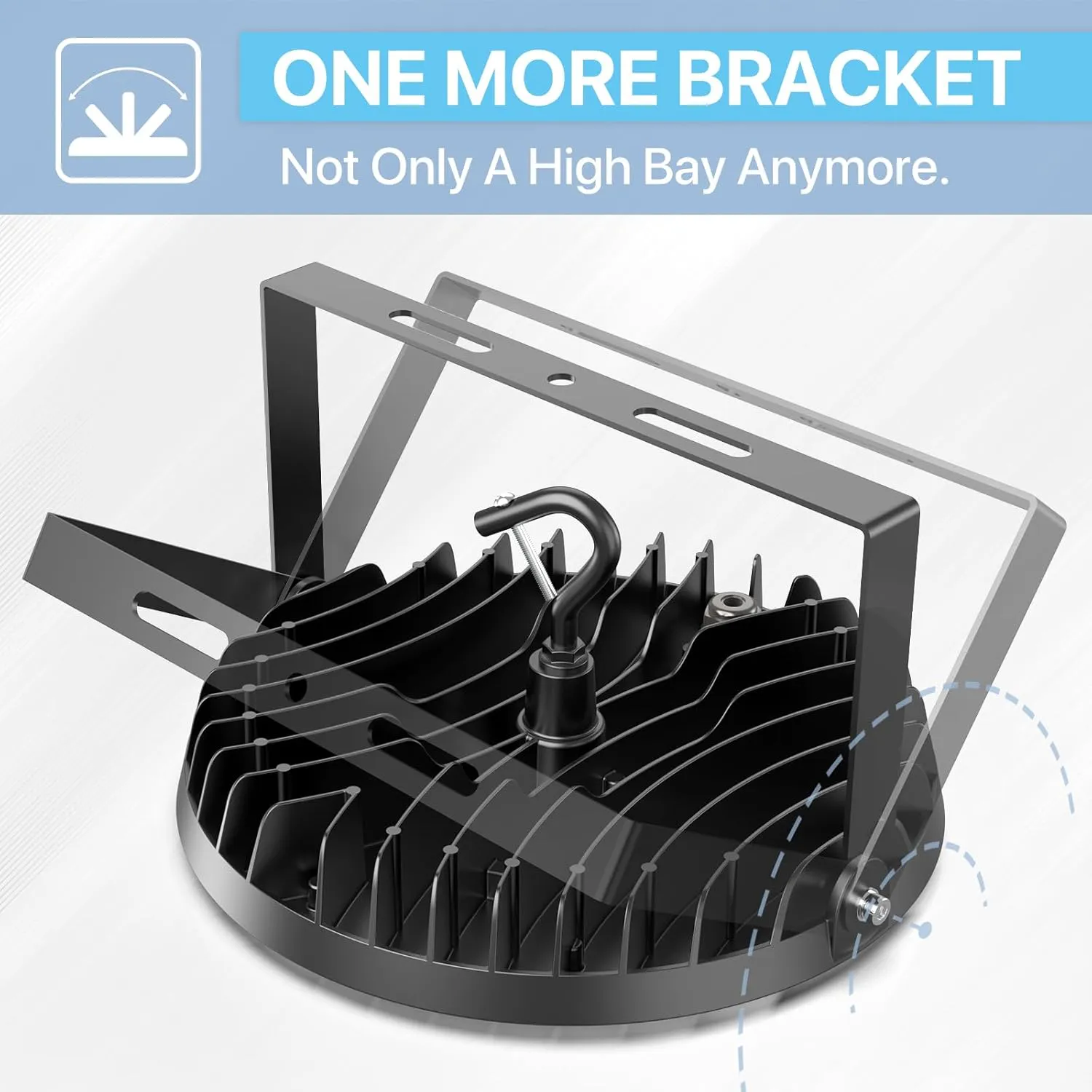 HYPERLITE high Bay led Lights: 150W led high Bay Lights for barn Shop Garage Warehouse Factory Lighting Industrial and Commercial Lighting