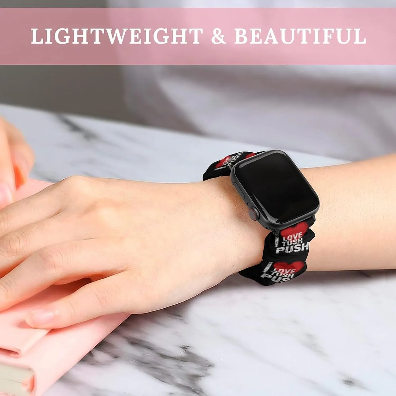I Love Tush Push Fashion Watch Strap Scrunchies Wristbands Compatible With IWatch Series