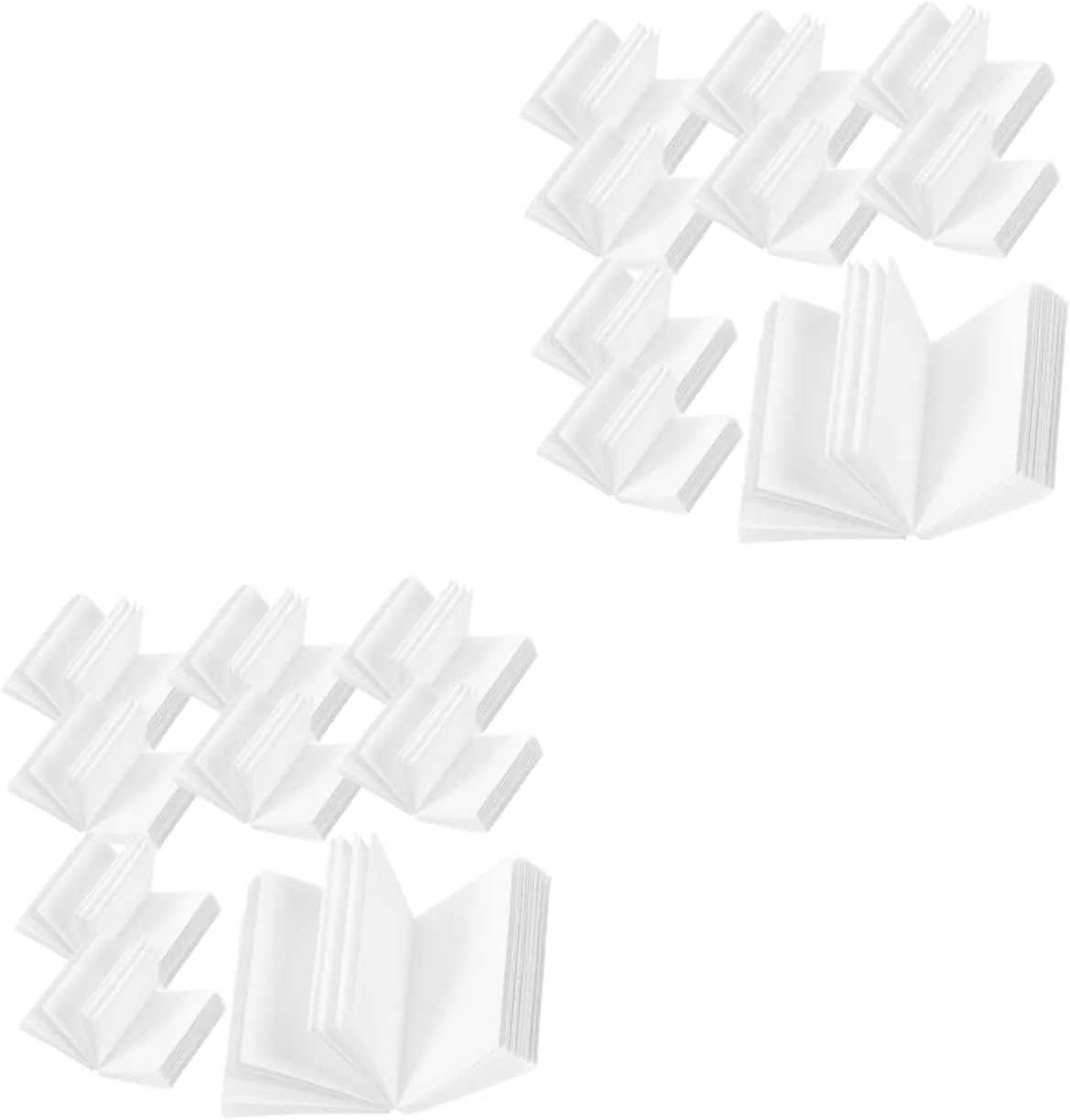IMIKEYA 2sets 60pcs Miniature Blank Paintable Books for Dollhouse Decor DIY Dollhouse Miniatures Props Create Unique Scenes with Compact Lightweight Design for Study Layouts 60pcs*2