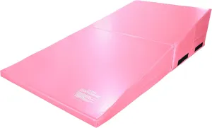 IncStores Gymnastics Wedge Mat | Foldable Vinyl-Covered Foam Gymnastics Cheese Mat for Learning Rolls, Handsprings and Many Other Acrobatic Stunts