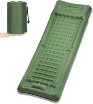 Inflatable Sleeping Pad Extra Thick 4 Inch Sleeping Pad Mat Air Mattss with Built-in Pump for Camping Backpacking Hiking Traveling Tent