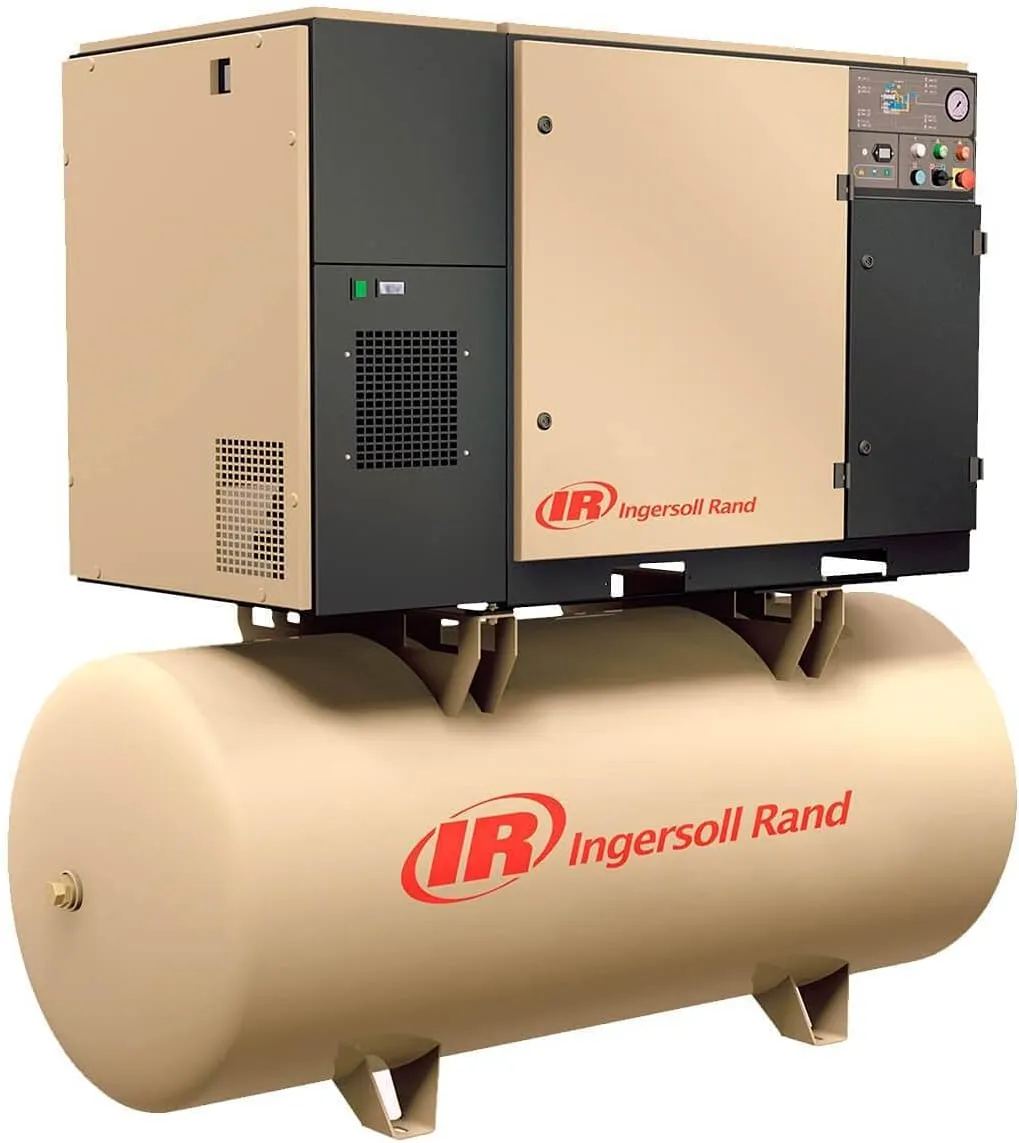 Ingersoll Rand Rotary Screw Compressor - 200 Volts, 3 Phase, 7.5 HP, 28 CFM, Model Number UP6-7.5-125