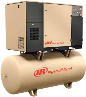 Ingersoll Rand Rotary Screw Compressor - 200 Volts, 3 Phase, 7.5 HP, 28 CFM, Model Number UP6-7.5-125