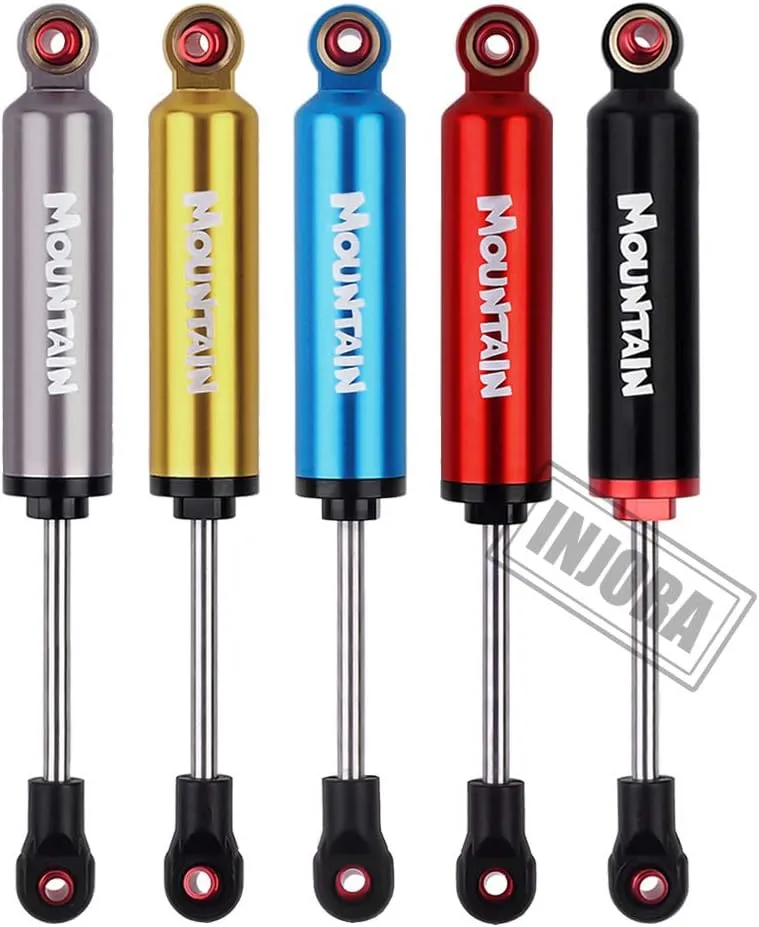 INJORA Internal Spring Damper Shocks for 1/10 RC Crawler Axial SCX10 90046 TRX-4 MST Redcat,4Pcs (120mm, Red)
