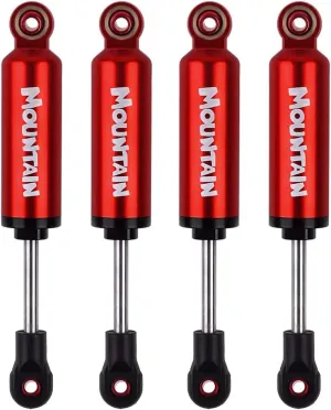 INJORA Internal Spring Damper Shocks for 1/10 RC Crawler Axial SCX10 90046 TRX-4 MST Redcat,4Pcs (120mm, Red)