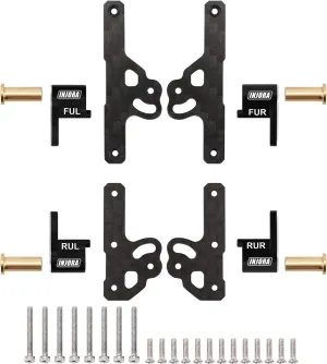 INJORA Shock Flex Blades CNC Aluminum Damper Holder Absorber Mount for SCX24 Upgrade 1/24 RC Crawler Suspension Upgrade