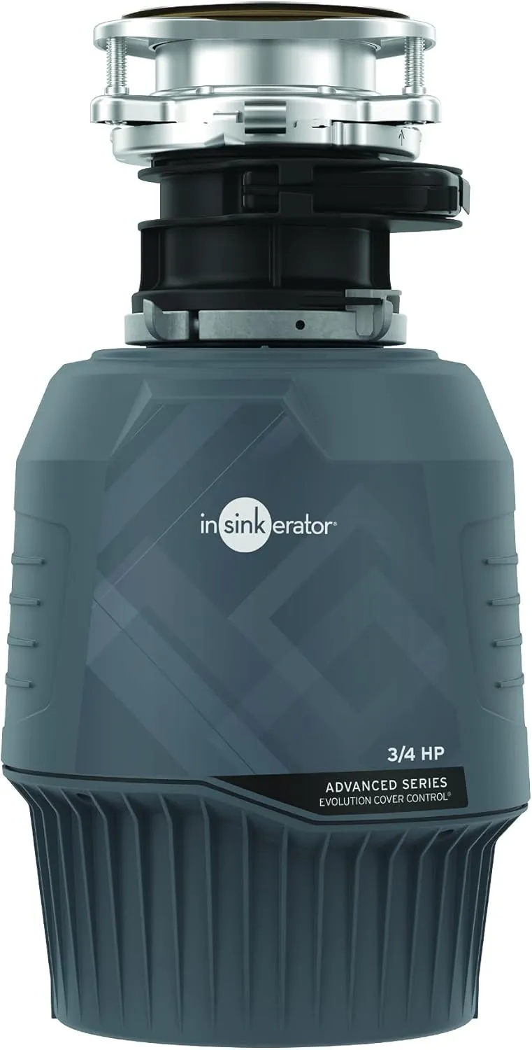 InSinkErator EVO CVR CNTRL Evolution Cover Control 3/4 HP, Advanced Series EZ Connect Batch Feed Food Waste Garbage Disposal, No Size, Gray