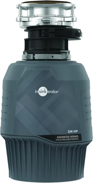 InSinkErator EVO CVR CNTRL Evolution Cover Control 3/4 HP, Advanced Series EZ Connect Batch Feed Food Waste Garbage Disposal, No Size, Gray