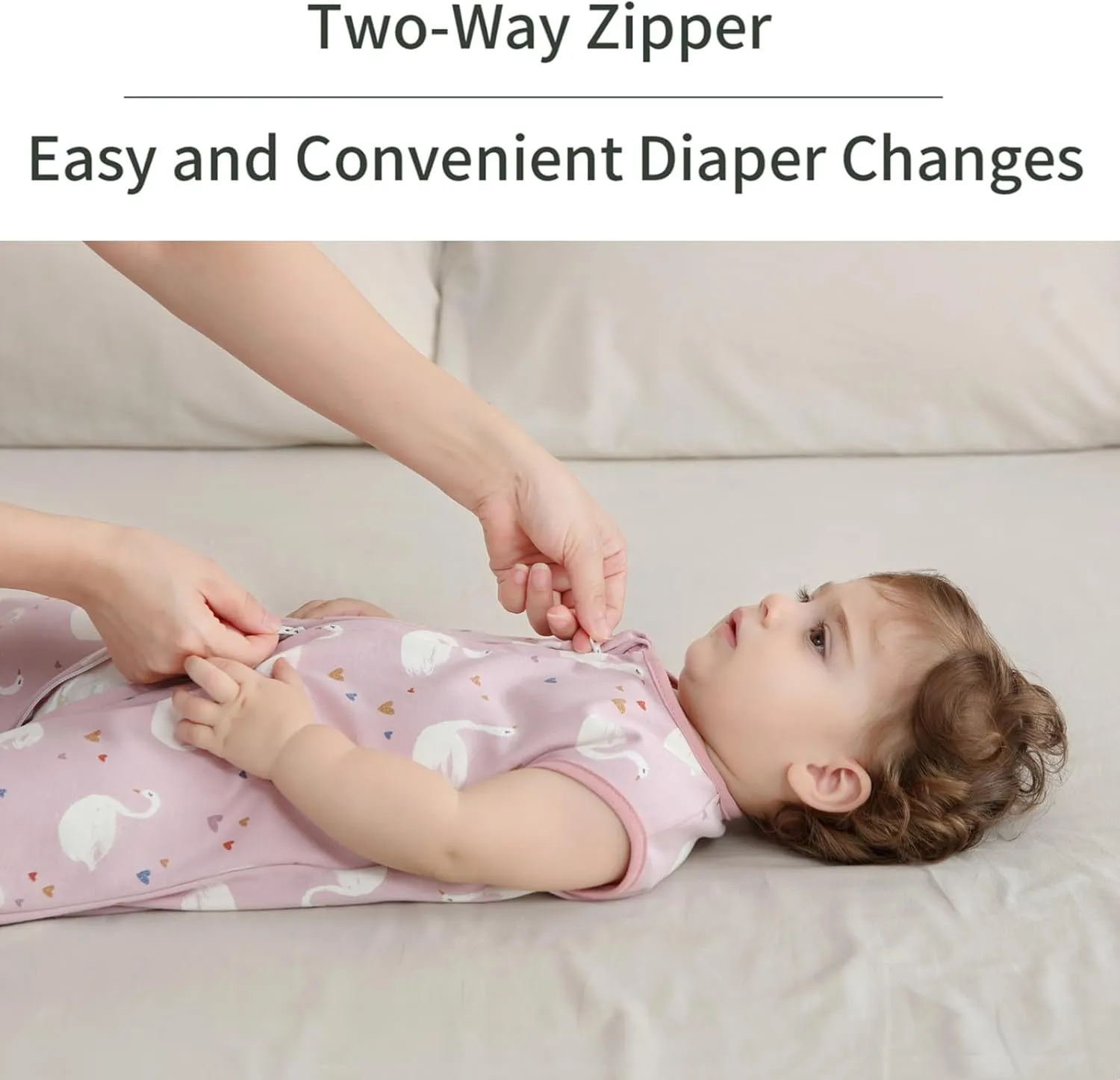 insular Wearable Blanket 2 Pack Cotton Baby Sleep Sack with 2-Way Zipper for Boys Girls Unisex