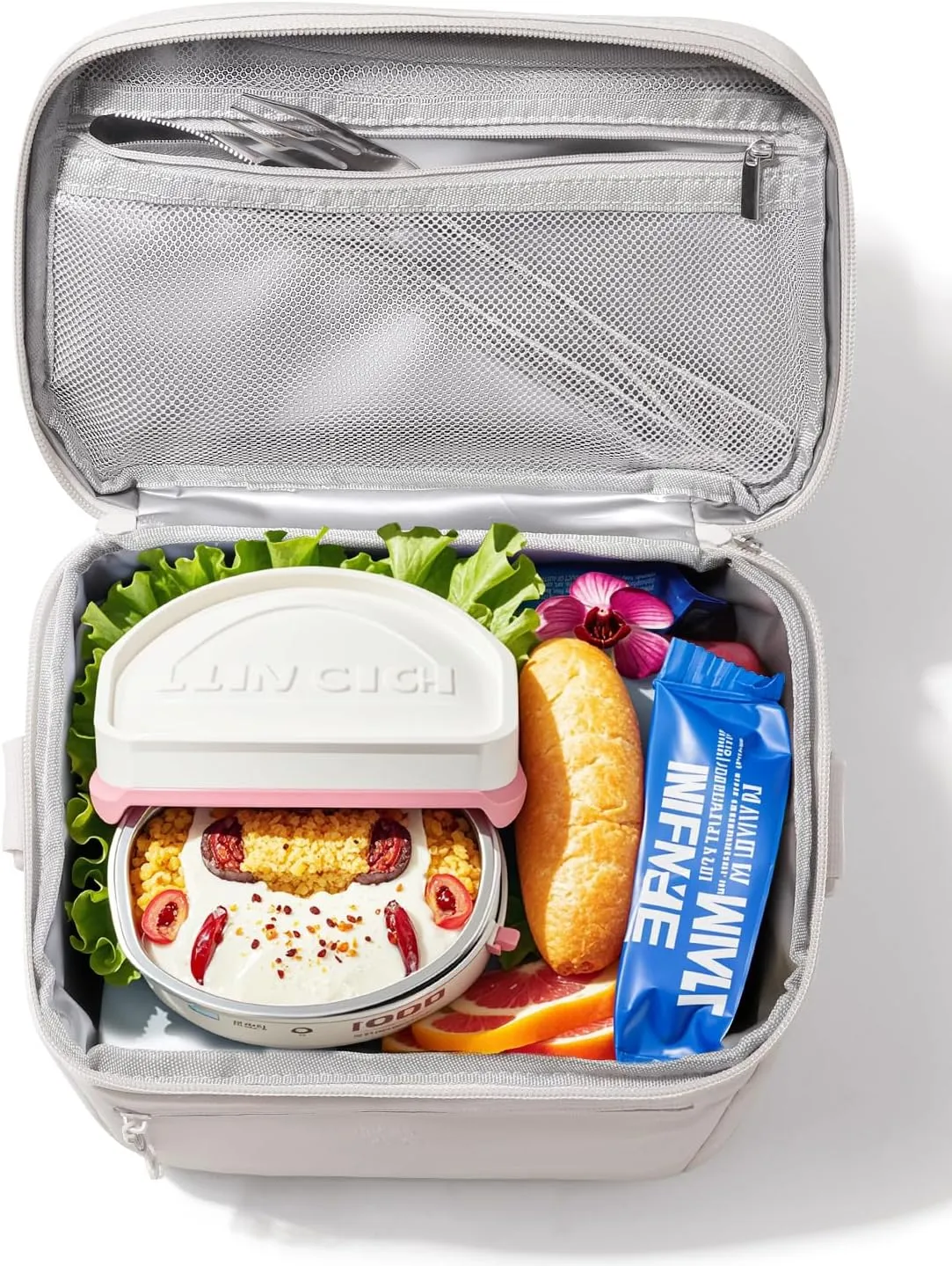 Insulated Lunch Box Bag Women - Waterproof Leakproof Lightweight Reusable Cooler for Work Picnic