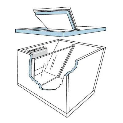 Isotherm Compact GE150 Classic Air Cooled Marine Refrigeration - DIY Build In Kit - Flat Evaporator Plate