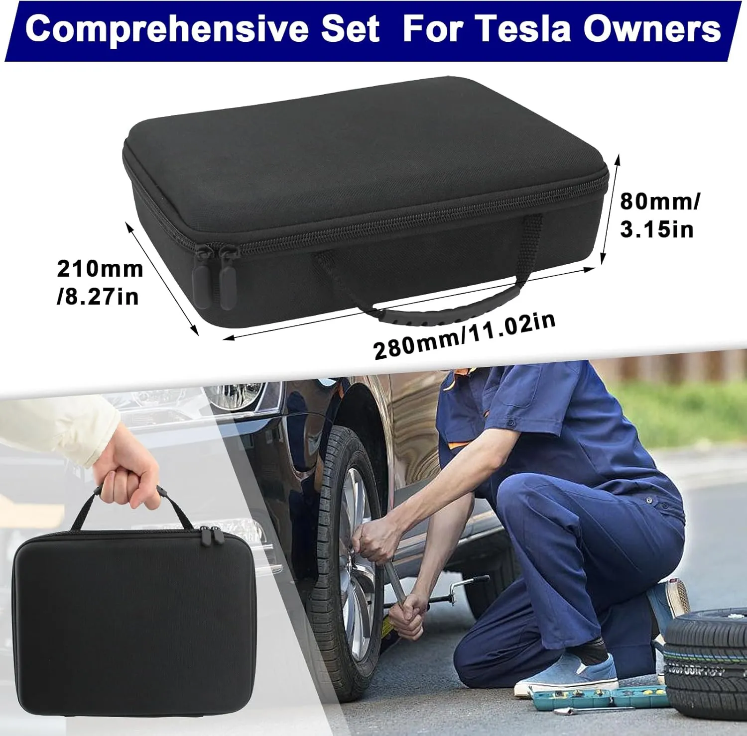 Jack Pad for BMW and Mini Tire Repair Kit with Air Compressor Pumper, Rubber Jack Stand Pucks Adapter, Lift Car Tools