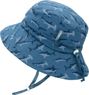 JAN & JUL Quick Dry Sun-Hat with Neck Flap for Swimming Boys' Beach Hat